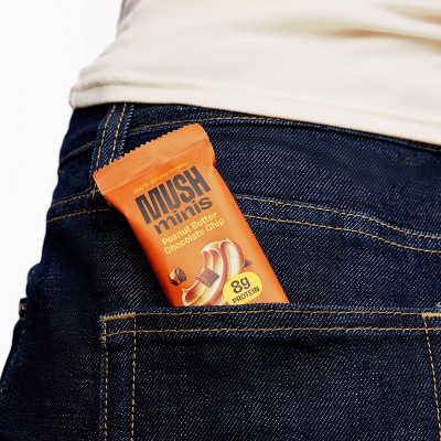 MUSH Peanut Butter Chocolate Chip Mini Protein Bars - 9.6oz/8ct