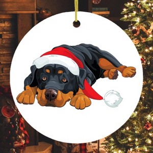 Rottweiler Christmas Ornament| OrnamentallyYou - 1 of 4