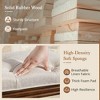 Entryway Storage Bench with Cushioned Seat Shoe Rack with 2 Drawers and Storage Shelf,Shoe Rack with Cushioned Seat and Drawers - 3 of 4