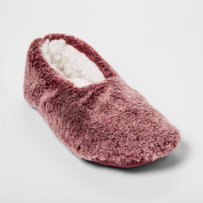 womens faux fur slippers