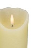 Northlight 4" Off White Flameless Battery Operated Flickering Wax LED Candle - 4 of 4