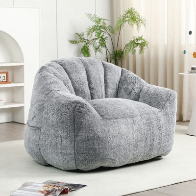 Zeus & Ruta 50"x43" Modern Oversized Chenille Armchair with Upholstered and Pillows, for Living Room, Bedroom, or Apartment