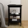 Black Oxford Compact Side Table with MDF Material Legs - 4 of 4