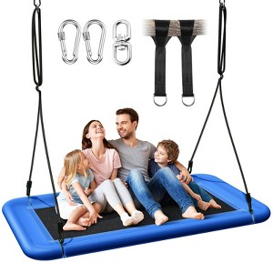 Mastgoal 60" Heavy-Duty Tree Swing with 700lbs Capacity - Waterproof Platform Swing for Kids & Adults, Indoor/Outdoor Multi-Use Play Equipment - 1 of 4