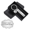Unique Bargains Stainless Steel Personalized Durable Keychain with Gift Box 1 Set - 4 of 4