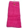 TowelSoft Premium 100% Cotton Terry Velour Golf Towel with Tri-fold Hook & Grommet Placement 16 inch x 26 inch - 4 of 4