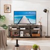 VECELO TV Stand with Power Outlets, Industrial Entertainment Center with 3-Tier Open Storage Shelves, 63 Inch - 4 of 4