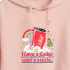 Women's - Coca-Cola - Have A Coke And A Smile Cropped Graphic Hoodie - 2 of 3