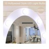 White Vanity Table with Mirrors and LED Light 2 in 1 Makeup Set with Chairs 5 Storage Drawers 3 Lighting Modes for Women Girls Father's Day Gifts - 4 of 4