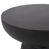 Maggift Patio End Tables Accent Side End Table for Outdoor and Indoor, Garden, Backyard Use, Special Design, Brown, 17.75"*17.75"*20.5" - 3 of 4