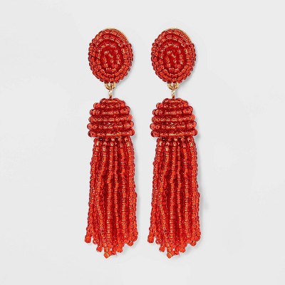 Sugarfix By BaubleBar Beaded Tassel Earrings (24 BAM) ❤ Liked On Polyvore  Featuring Jewelry, Earrings, Fu… Beaded Tassel Earrings, Beaded Tassels,  Tassel Earrings