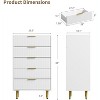 COZONY Fluted Dresser Collection, Wooden Chest of Drawers with Metal Handles, Bedroom Living Room Storage Dresser with Anti-Tip Safety - 2 of 4