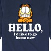 Boys' - Garfield - Hello Go Home Now Long Sleeve Graphic T-Shirt - 2 of 4
