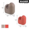 WAGNER – design yourself Wall Hook Set, Black Rubber & Steel, 4pc — Supports up to 35 lbs - 2 of 4