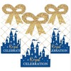 Big Dot of Happiness Royal Prince Charming - Square Favor Gift Boxes - Baby Shower or Birthday Party Bow Boxes - Set of 12 - 2 of 4