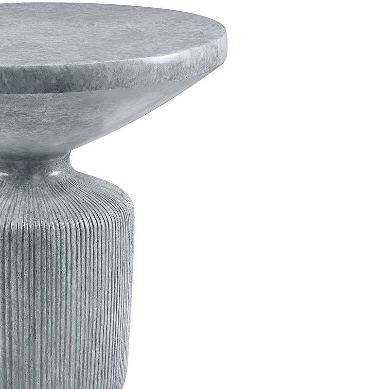 21.06&#34; Laddie Accent Table Weathered Gray Finish - Acme Furniture, 3 of 9