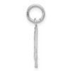 Black Bow Jewelry Sterling Silver, Varsity Collection, Small D/C Pendant, Number 4 - 2 of 4