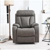 36.00"Electric Power Lift Recliner Chair for Elderly, PU Recliner Chair for Seniors, Home Theater Seating,Living Room Chair (Black PU) - 3 of 4