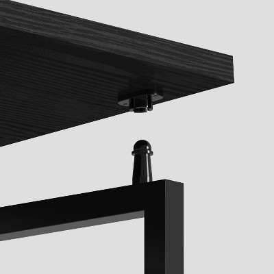 Black Particle Board Foldable Computer Desk