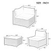 Lydia 7-piece PE Rattan Patio Conversation Set, Sectional Sofa Set with Glass Top Coffee Table, Cuishion, Pillows, Outdoor Furniture - Maison Boucle - 4 of 4