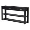 Stylish Entryway Console Table with 4 Drawers and 2 Shelves, Vintage Minimalist Design for Entryways and Living Rooms - 3 of 4
