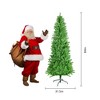 Racxily5FTClassic Pencil Christmas Tree-Realistic Fluffy Look,Sturdy Plastic Bracket, Non-Toxic,Elegant Style,Home Corners,Halloween/Christmas,Green - 3 of 4