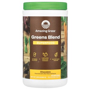 Amazing Grass Greens Blend Superfood, Chocolate, 1.06 oz (480 g) - 1 of 2