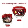 Anna-Kaci Felt Purse Organizer Insert with Multiple Pockets and Zipper Compartment - 2 of 4