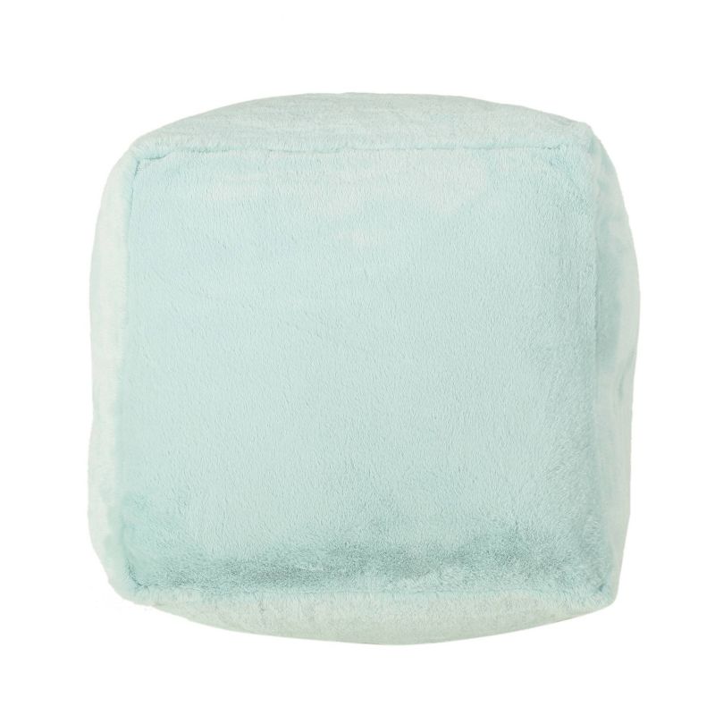 Cube Silkie Modern Glam Faux Fur Pouf - Christopher Knight Home, 4 of 9