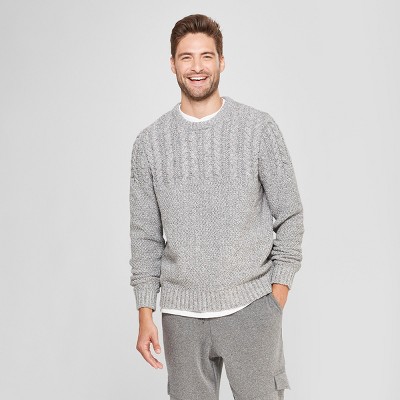 target mens cable knit sweater