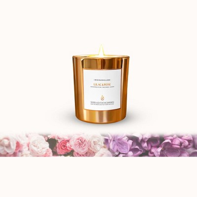 Benevolence LA Premium Scented Wood Wicked Candles In Gold Glass Jar