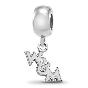 Black Bow Jewelry Sterling Silver College of William & Mary Tribe NCAA Bead Charm - 1 of 4