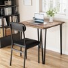 Dining Table for 2-Small Square Kitchen Dining Dinner Room Tables Set,Space Saving Wood Modern Dinette Accent Furniture - 4 of 4