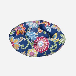 BrylaneHome Bh Outdoor Performance Tufted Round Chair Cushion - 1 of 3