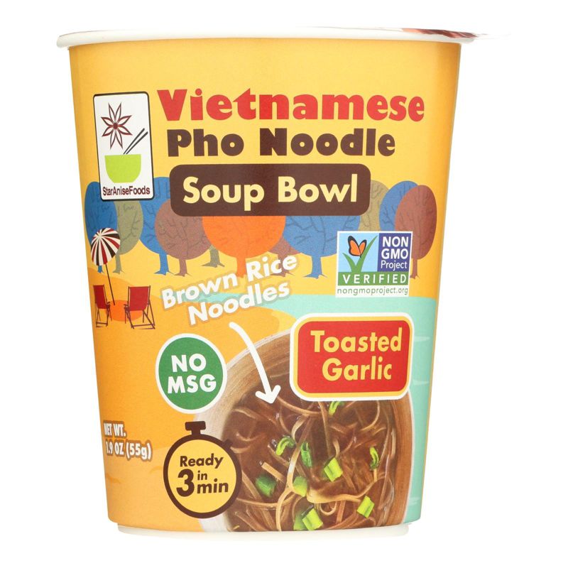 Star Anise Foods Toasted Garlic Vietnamese Pho Noodle Soup Bowl - Case of 6/1.9 oz, 2 of 7