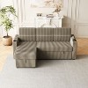 NicBex Modern Pull Out Sofa Bed Corduroy Convertible Sleeper Sofa with Storage Chaise, Cup Holders and USB Port for Living Room - 3 of 4