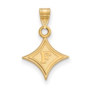 Black Bow Jewelry 14k Yellow Gold Plated Sterling Silver Furman Paladins NCAA Small Pendant - 1 of 2