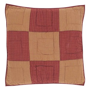 Ninepatch Star Quilted Euro Sham 26x26 VHC Brands - 1 of 4