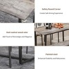 NicBex 4/6-Piece Industrial Style Dining Table Set & Backrest Chairs for Kitchen,Restaurant,Modern Dinette Set with Metal Frame Bench - 4 of 4