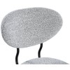 Meridian Furniture,Allure Grey Boucle Fabric Dining Chair, Set of 2 - 4 of 4