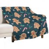 DSANE Christmas Cookies Christmas Throw Blanket Soft Fleece Christmas Blanket Cozy Flannel Throw for Couch Bed - 3 of 4
