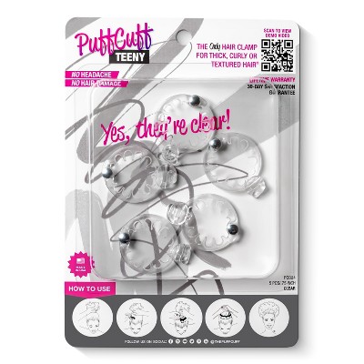 PuffCuff TEENY CLEAR RETAIL PACK - .75 INCH (5 PCS)