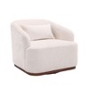 NicBex 360 Degree Accent Swivel Chair Barrel Chair Round Comfy Chair Sofa Chair Leisure Armchair for Living Room, Reading Room - 3 of 4