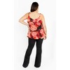 Women's Plus Size Mischa Print Floral Top - floral l'amour | CITY CHIC - 4 of 4