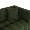 Sofa Couch, Living Room Couch With 2 Pillows, Metal Legs, Wide Arm And Backrest Modern Upholstered Comfy Couch Sofas - 3 of 4