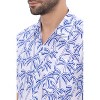 HAPPY BAY Mens Hawaiian Shirts Short Sleeve Button Down Shirt Men's Shirts Linen Effect Casual Beach Vacation Hawaii Shirts for Men - 3 of 4