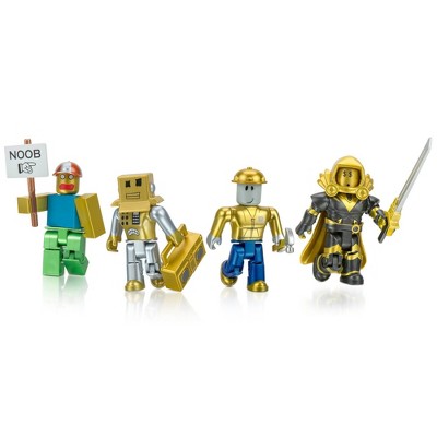 Roblox Action Collection - 15th Anniversary Gold Collector's Set Figures 4pk (Includes Exclusive Virtual Item)