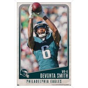 Trends International NFL Philadelphia Eagles - DeVonta Smith 22 Framed Wall Poster Prints - 1 of 4