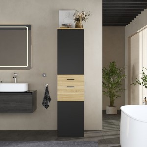 FUFU&GAGA Wood Storage Cabinet �C Versatile Bookcase, Sideboard, Bathroom cabinet & Kitchen Organizer - 1 of 4
