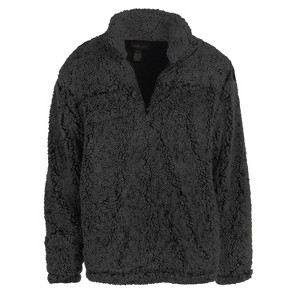 Gioberti Men Super Soft Faux Shearling 1/4 Zip Pullover Sweater - 1 of 4